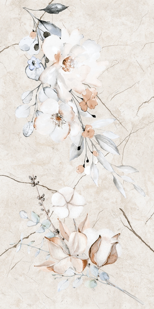 Eros Krem Floral Motif