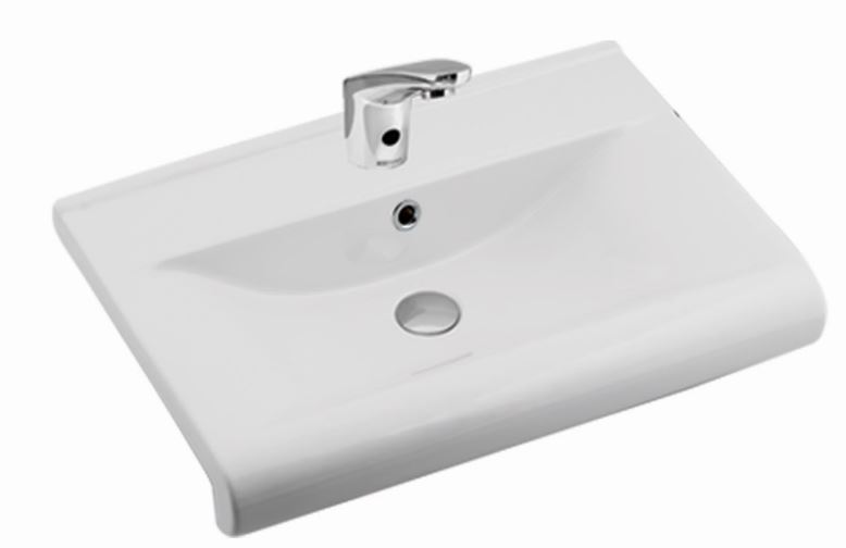 Luna Yarım Tezgah Lavabo 65 cm