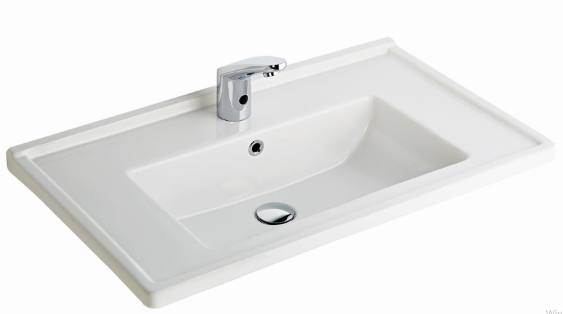 Silva Kare Etajerli Tezgah Lavabo 80 cm