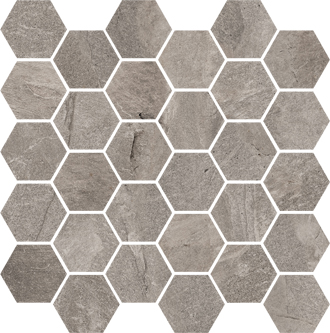 33X33 GROUND YENİ GRİ MİNİ HEXAGON MOZAİK